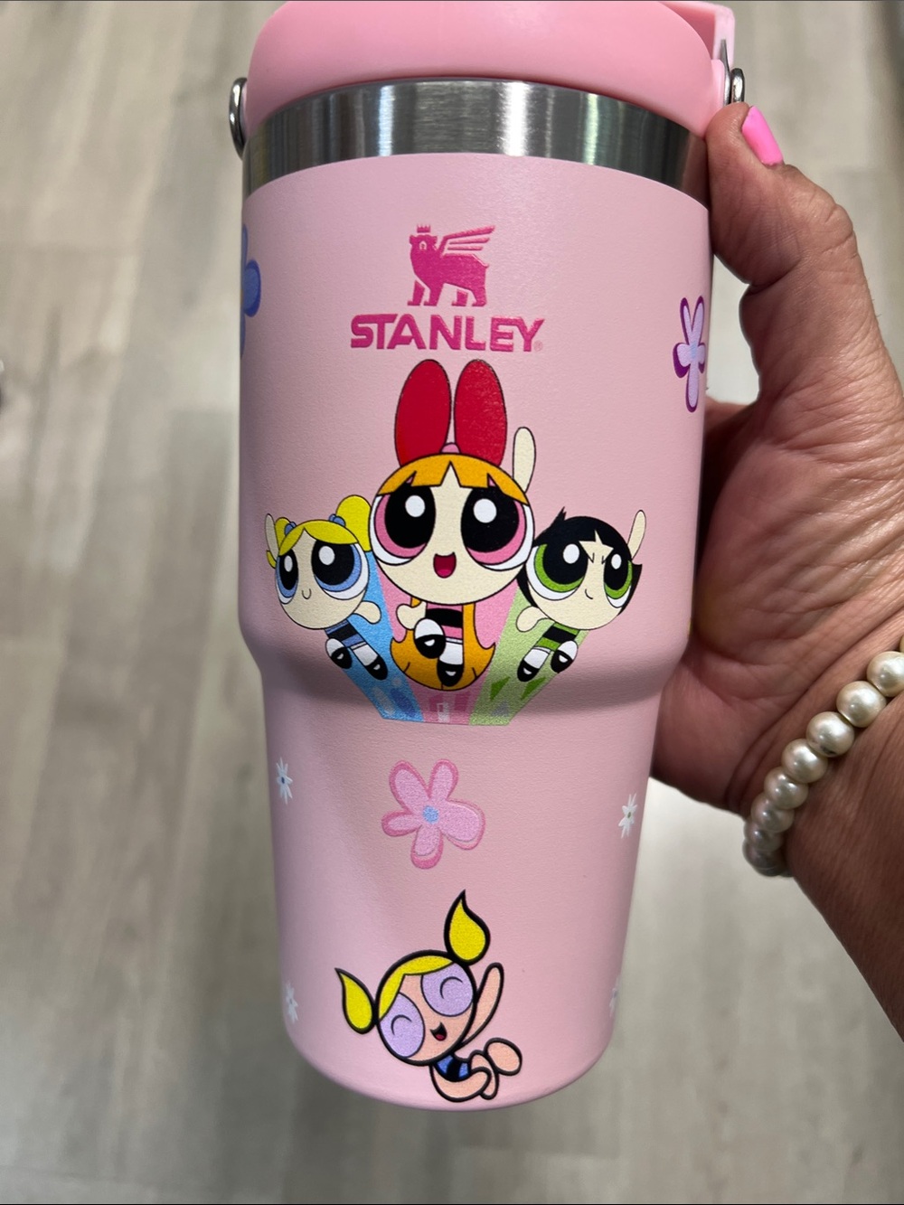 Stanley Pink Powerpuff Girls Kids Tumbler